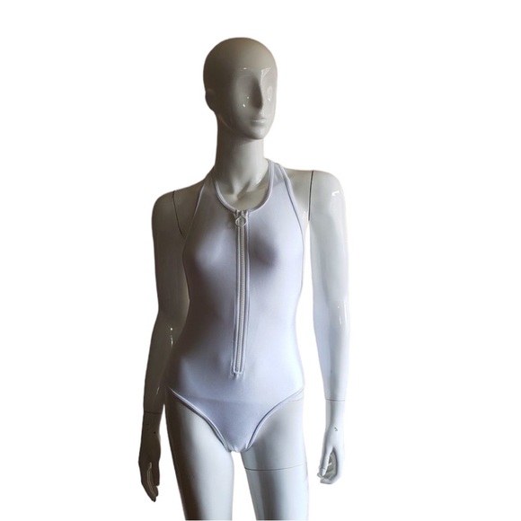 American Apparel Nylon Tricot Zip Up Sleeveless One-Piece - Picture 5 of 11